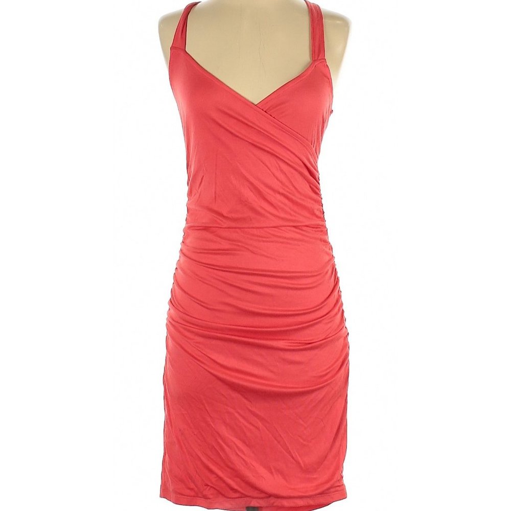 Like New - Leith Pink/Coral/Orange Knee Length Dress